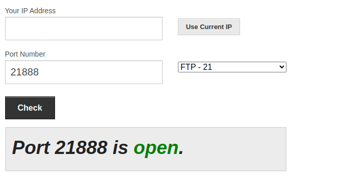 Open port in firewall